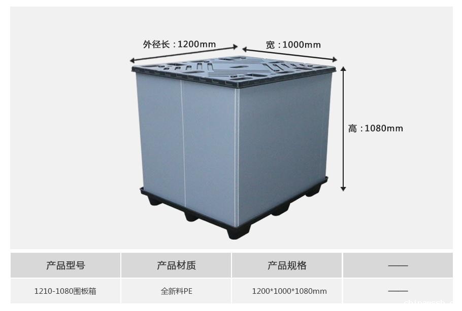 新利1881210-1080塑料围板箱