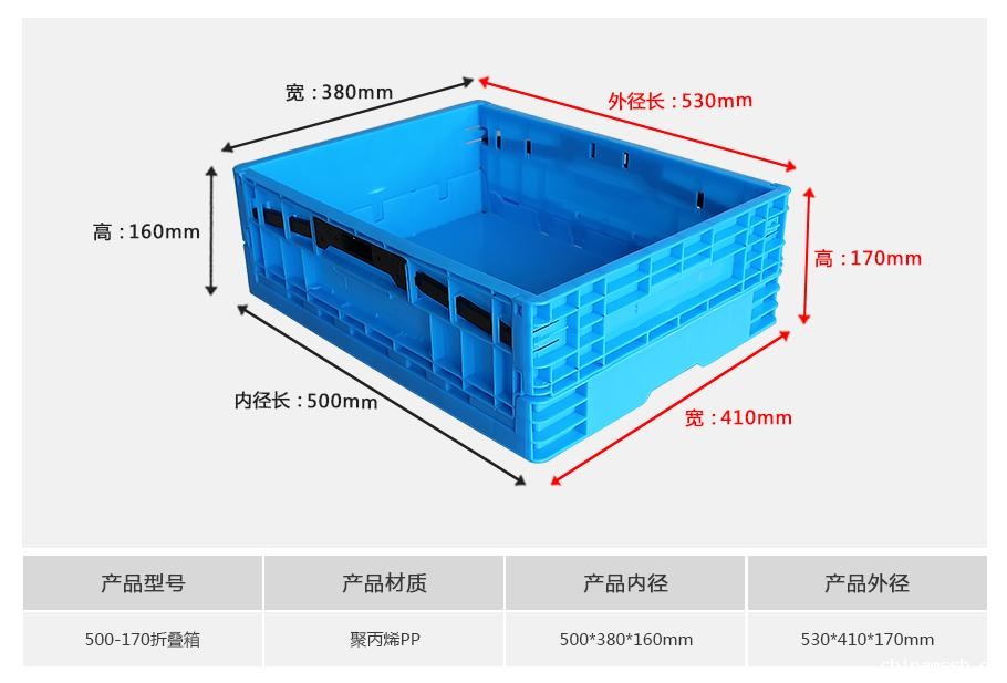 新利188500-170塑料折叠周转箱