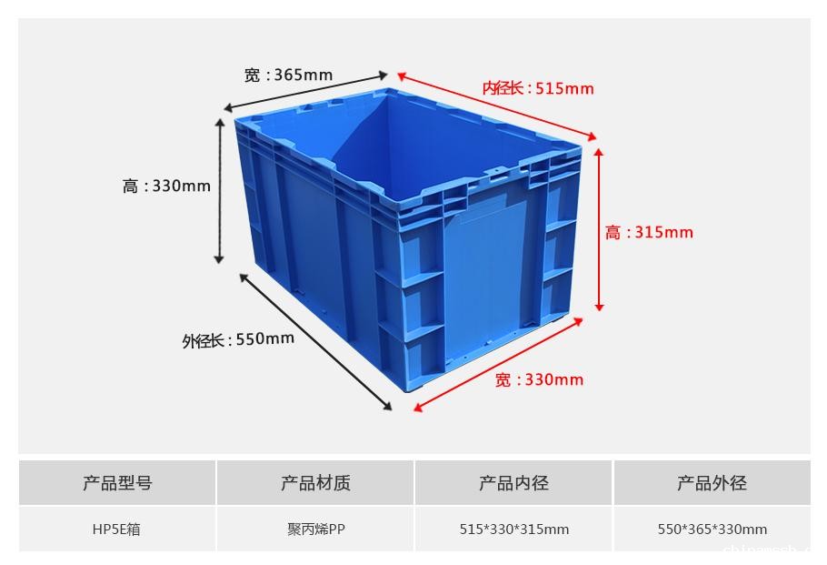 新利188HP5E塑料物流箱
