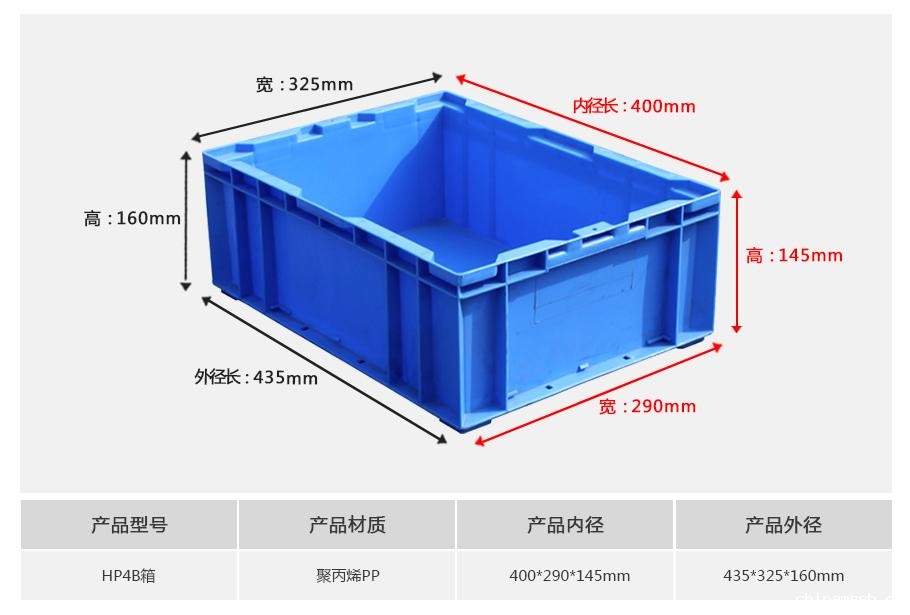 新利188HP4B塑料物流箱