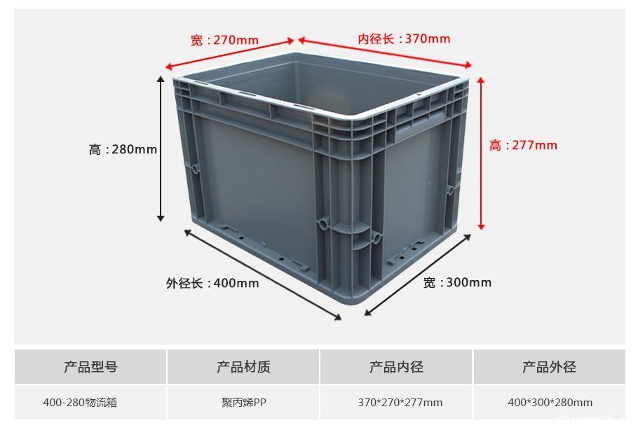 新利188400-280塑料物流箱