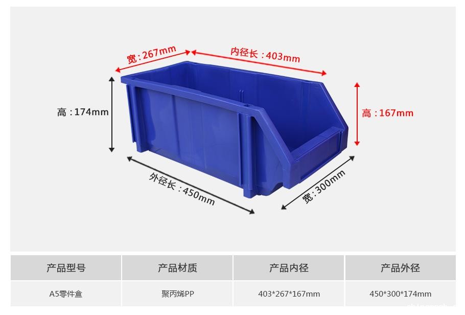 新利188A5组合式塑料零件盒