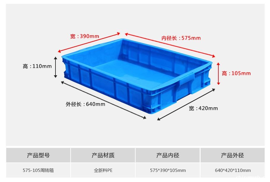 新利188575-105塑料周转箱