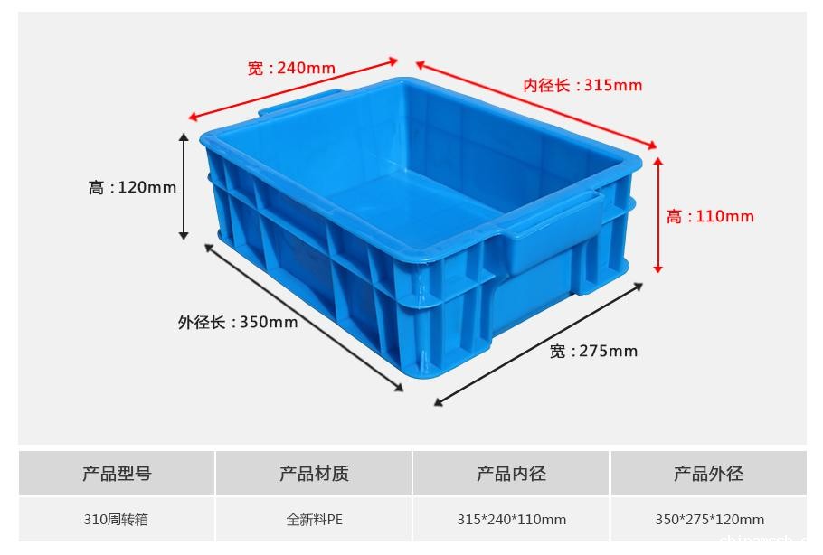 新利188310塑料周转箱g
