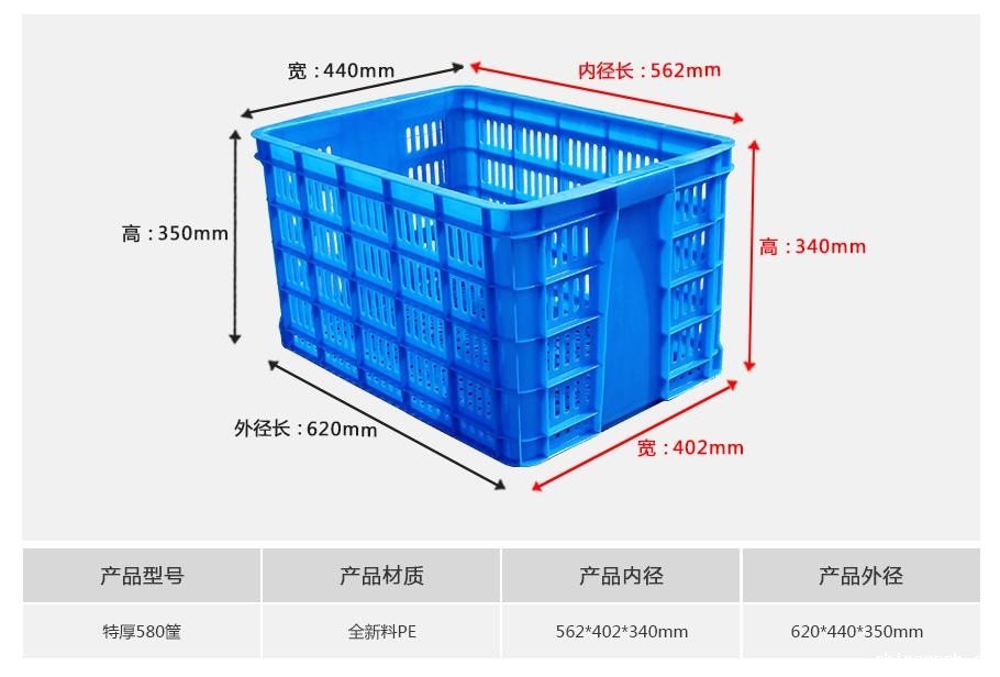 新利188580塑料周转筐厚筐
