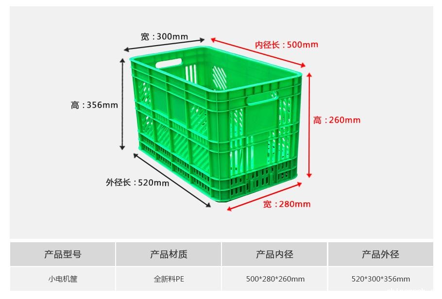 新利188电机塑料周转筐小筐