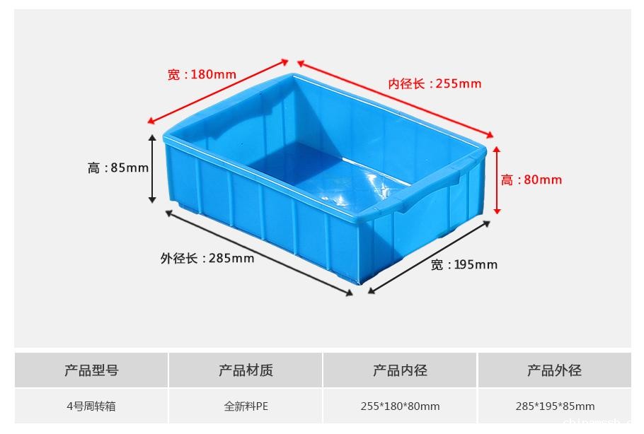 新利1884号塑料周转箱