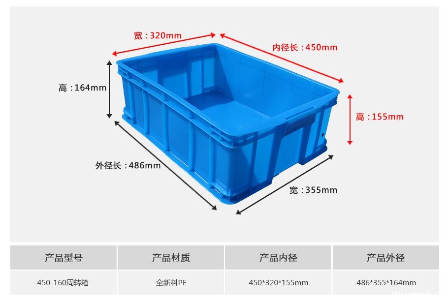 新利188450-160塑料周转箱
