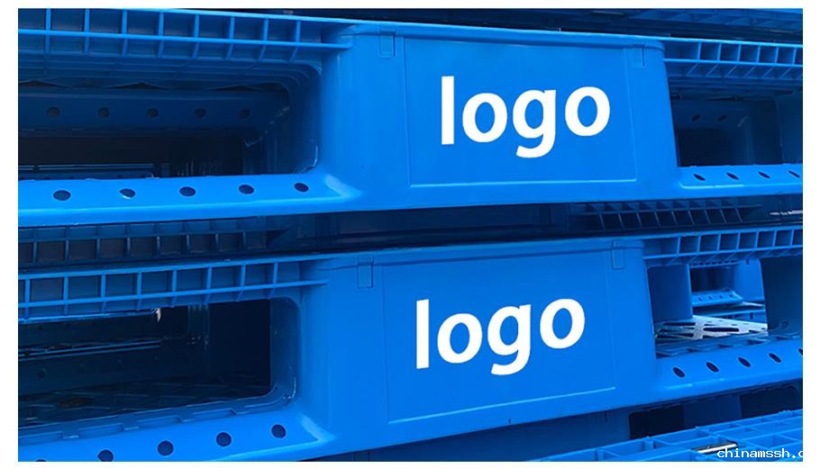 logo定制网格川字仓储塑料托盘